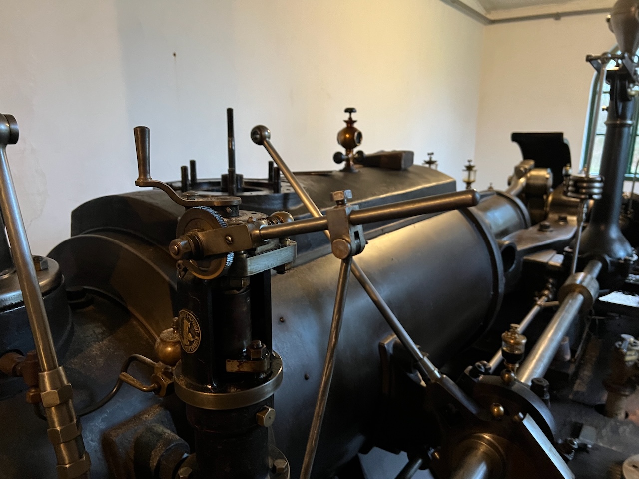 Den gamle Atlas dampmaskine på Bøtø Nor gl Pumpestation