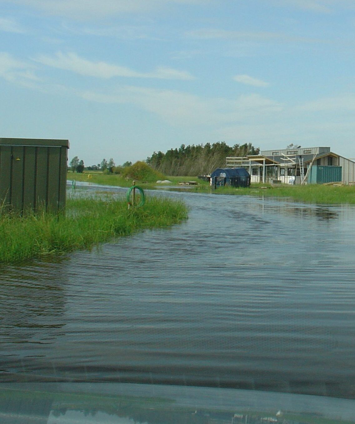 Oversvømmelse af sommerhusområdet i 2011 - Bøtø Nor - Nordkanalen